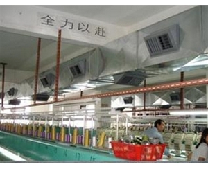 纺织厂安装冷风机工程案例